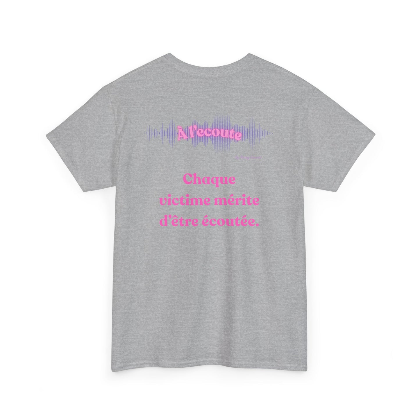 T-shirt "À l'écoute" x Catherine #1 - Plus jamais silencieuse - Édition 8 mars 2026